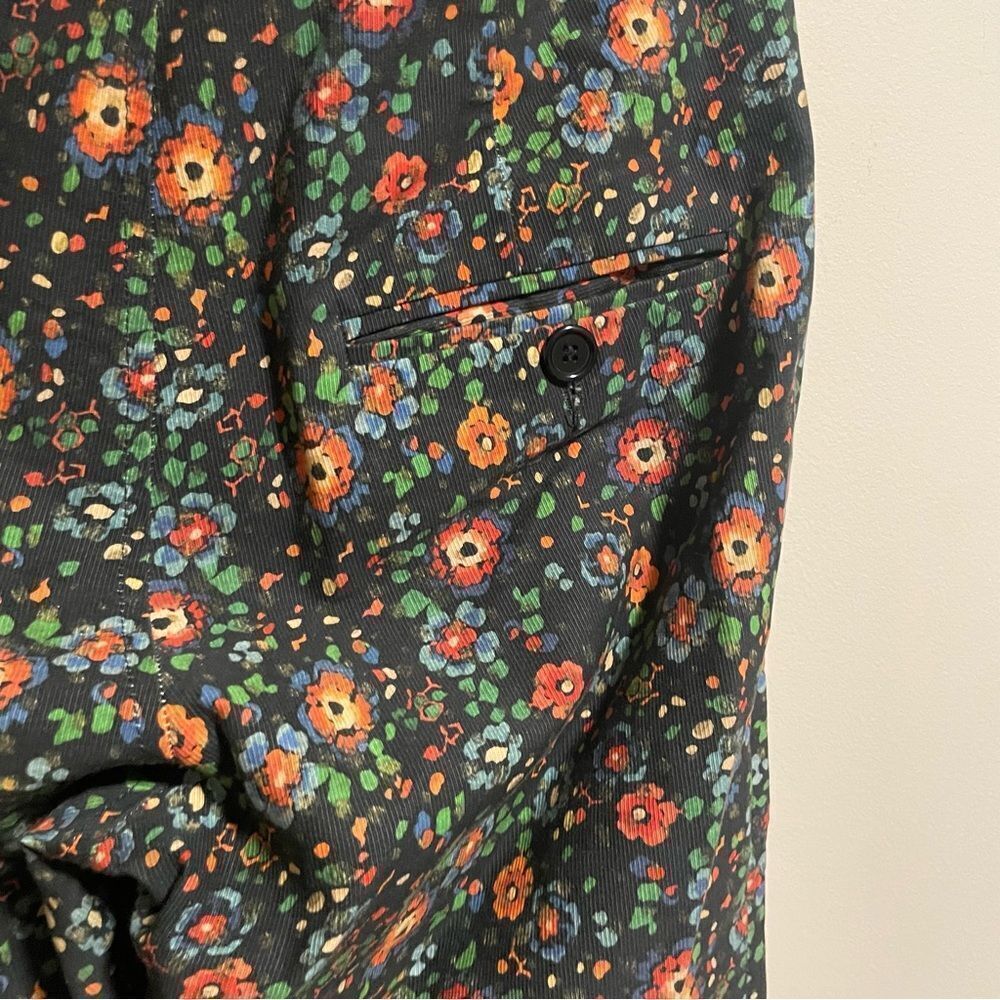 Isabel Marant Flower Floral Ribbed Trouser Pant 100% Cotton- Size 36 (US 4) - Picture 8 of 15